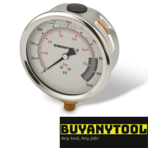 Enerpac Gauge, 100 mm Face, Glycerine Filled, 700 bar - Buy Any Tool